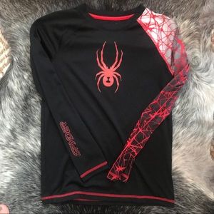Long sleeve Spyder T-shirt.